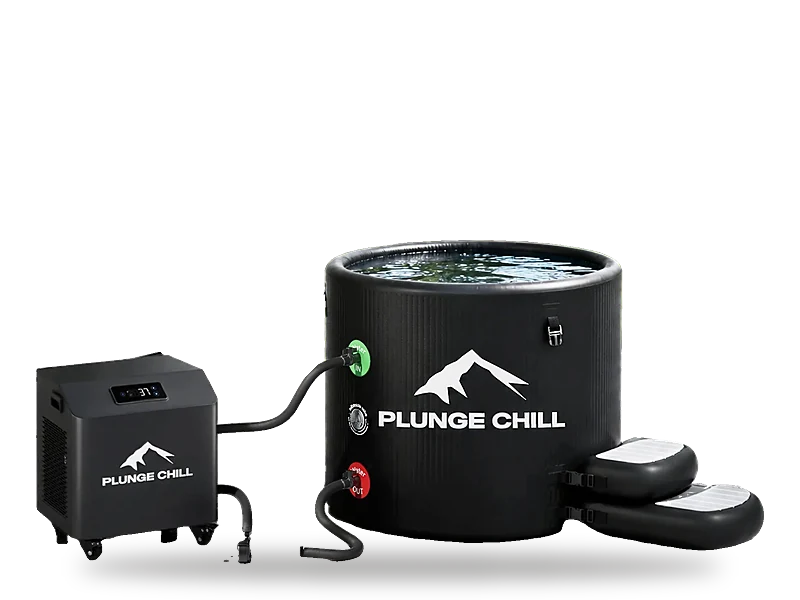 Plunge Chill 1HP Plus cold plunge tub with separate chiller unit