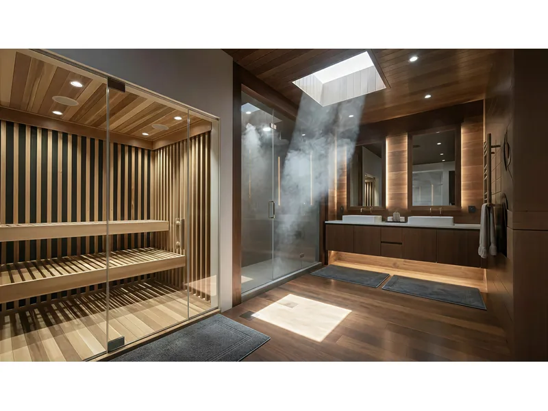 SaunaCloud Atlas custom far-infrared sauna design concept render