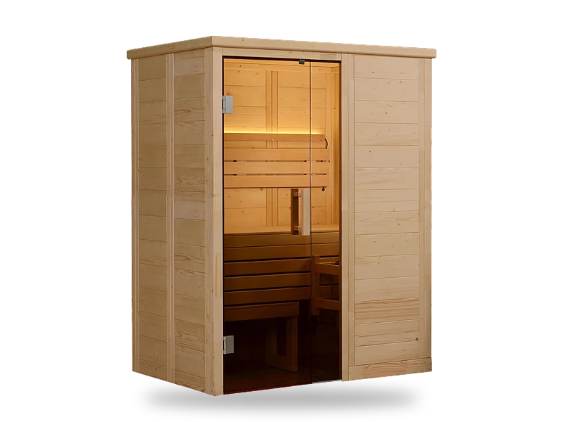 Almost Heaven Hillsboro 2-person indoor sauna with tinted glass door