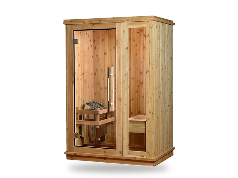 Almost Heaven Logan 1-person indoor sauna with glass door