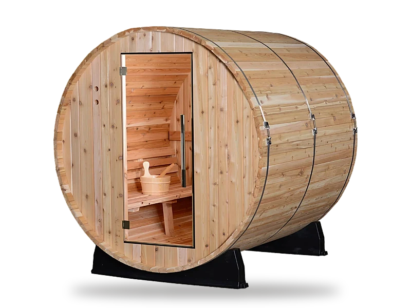 Almost Heaven Pinnacle 4-person classic cedar barrel sauna