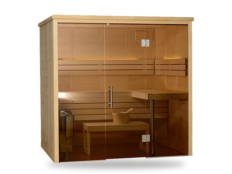 Almost Heaven Worthington 4–6 person indoor sauna with glass front